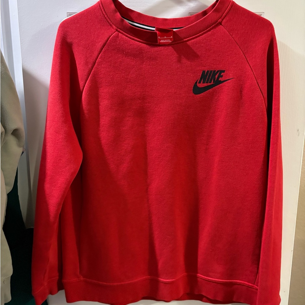 Nike Red Crewneck with Black Logo